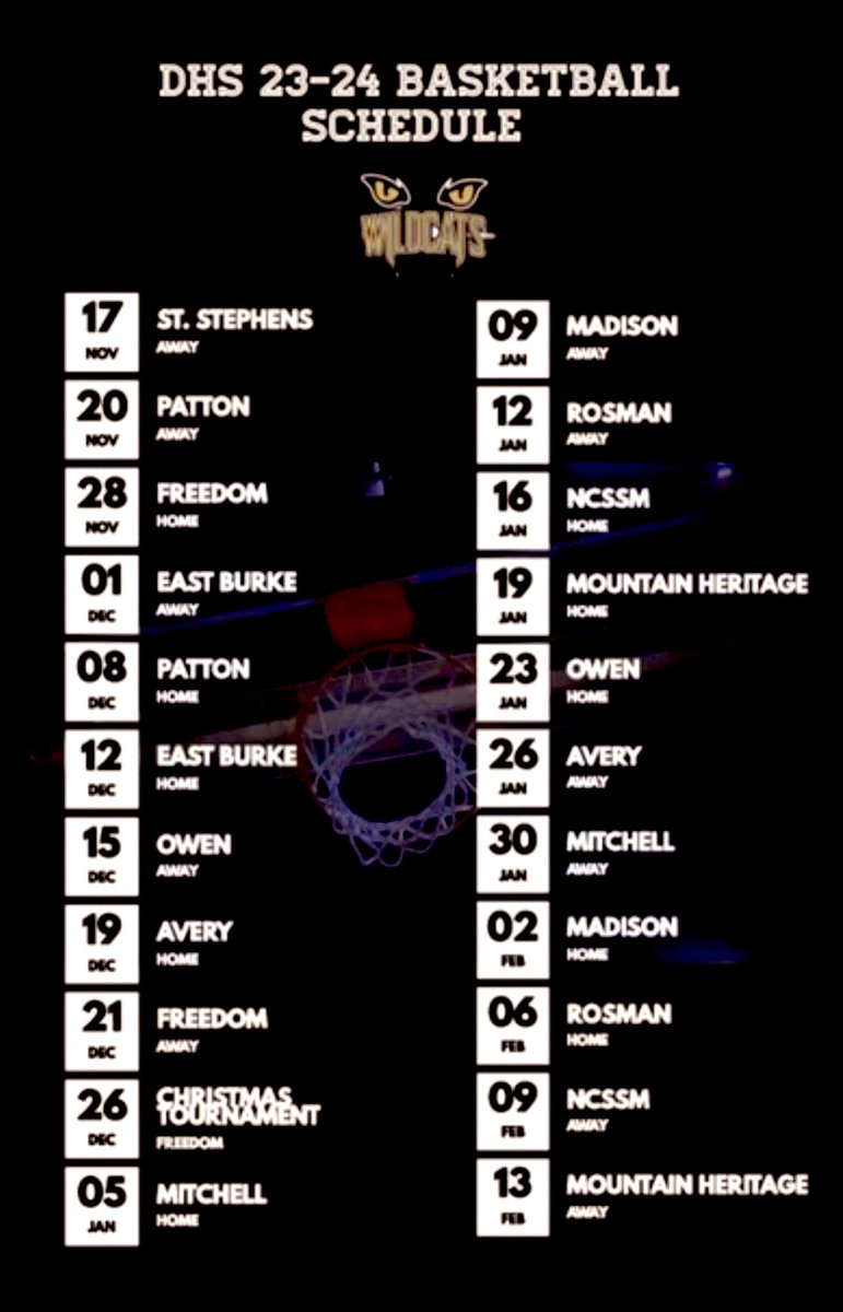 Lady wildcats 2023-24 basketball season schedule. <a href="/dhswbb/">Draughn Women’s Basketball</a>