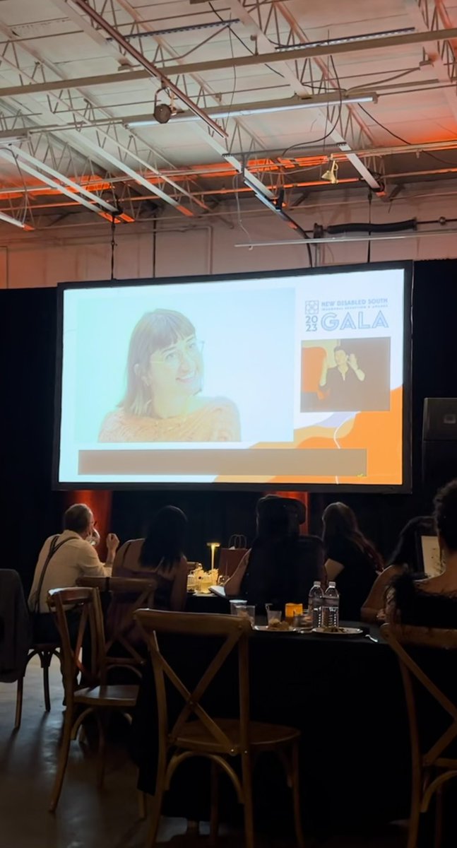mccrenshaw's tweet photo. It is phenomenal when you show up for #NewDisabledSouthGala and you see @lizacranee featured in the intro video! https://t.co/qYXqg68rKM