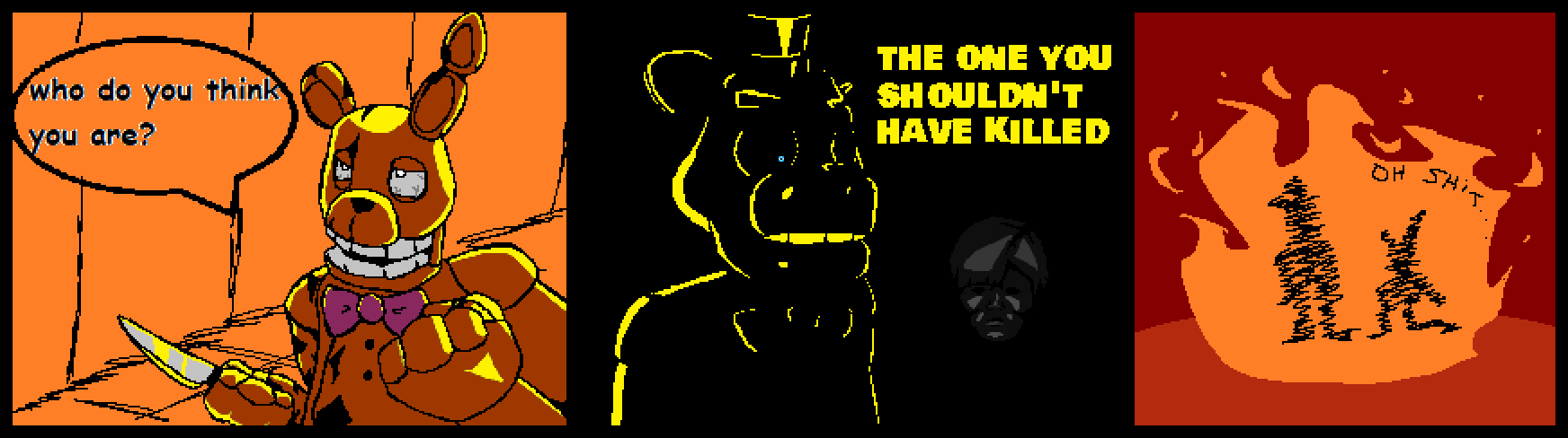 Mele on X: My FNAF 2 movie ending prediction PLS I need Golden