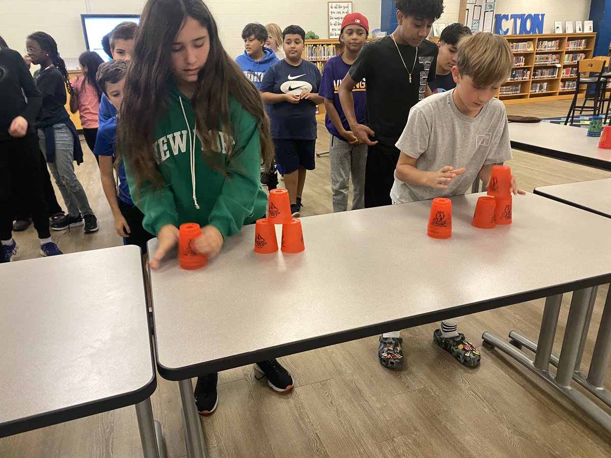 themerrylibrary's tweet photo. Another successful year trying to help @theWSSA break another World Record!! #noquietlibraryhere #StackUP2023 https://t.co/ZR8iRtck85