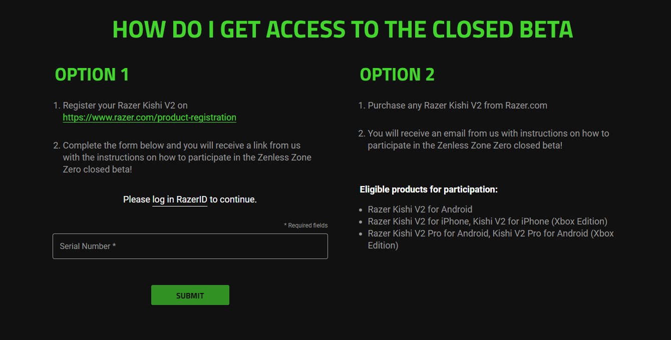 Play Zenless Zone Zero On Your Razer Kishi V2 - Sign Up For Closed