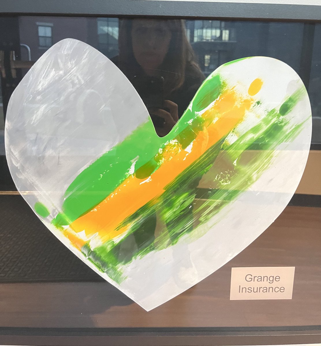 srdurant_1's tweet photo. Checking out the new “Thanks to our donors” wall… and you spy a special 🤍!! 🏡💚💛🤍 Feeling blessed as we go into this holiday season. @RMHCofCentralOH @GrangeInsurance #keepingfamiliesclose #lifeatgrange https://t.co/0fGChXMcbG
