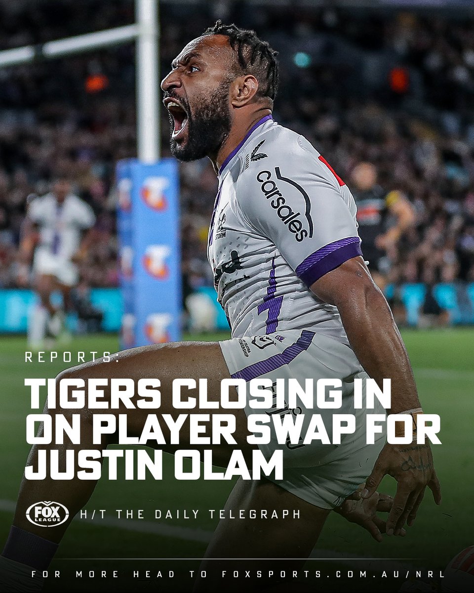 FOXNRL's tweet photo. The Tigers are set to land a Storm premiership winner with a forward heading the other way in a player swap 🧐🔁💸🎯

Transfer Whispers👉 https://t.co/dZH87huZ72 https://t.co/EmYceX6Ndq