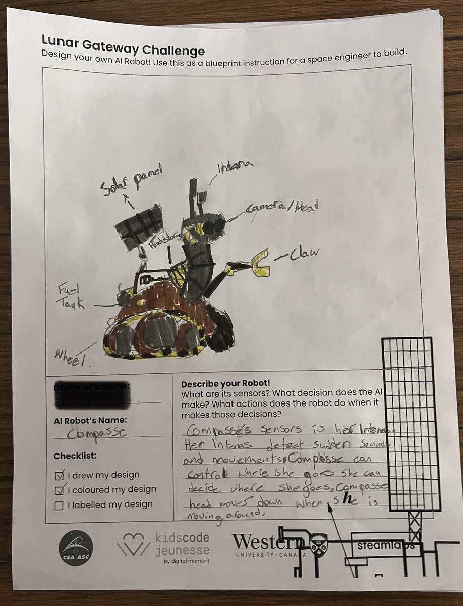 The Grade 5/6’s at <a href="/OLPeaceOCSB/">Our Lady of Peace School</a> submitted their robot designs to the #LunarGatewayChallenge. Talk about creativity! Their designs go perfectly with our Global Read Aloud novel “A Rovers Story”. We had so much fun discussing the challenges these robots might encounter. #ocsbSTEM