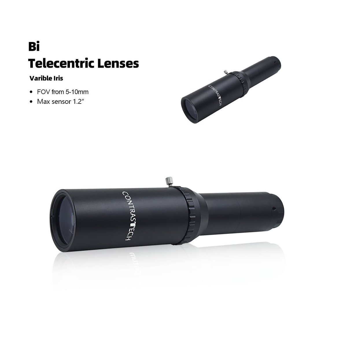 ContrastechH's tweet photo. Advantages of telecentric lenses
Better magnification constancy
Low distortion
Parallax Elimination
Better image resolution
Eliminate uncertainty of edge position
Larger depth of field，etc
We also have matching telecentric illumination
#telecentriclenses #telecentricillumination https://t.co/TjRScePwNu