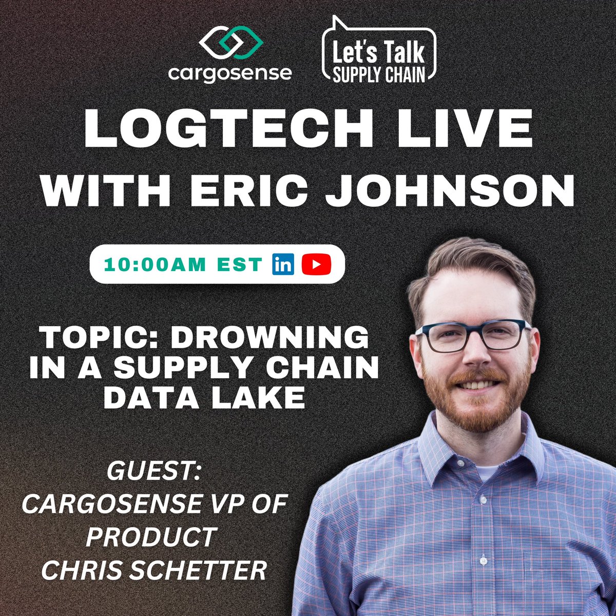 cargosense's tweet image. Tune in Friday Nov 17th at 10am est 👇🏼
📺 letstalksupplychain.com/logtech-live/
#logtech #supplychain #technology #logistics