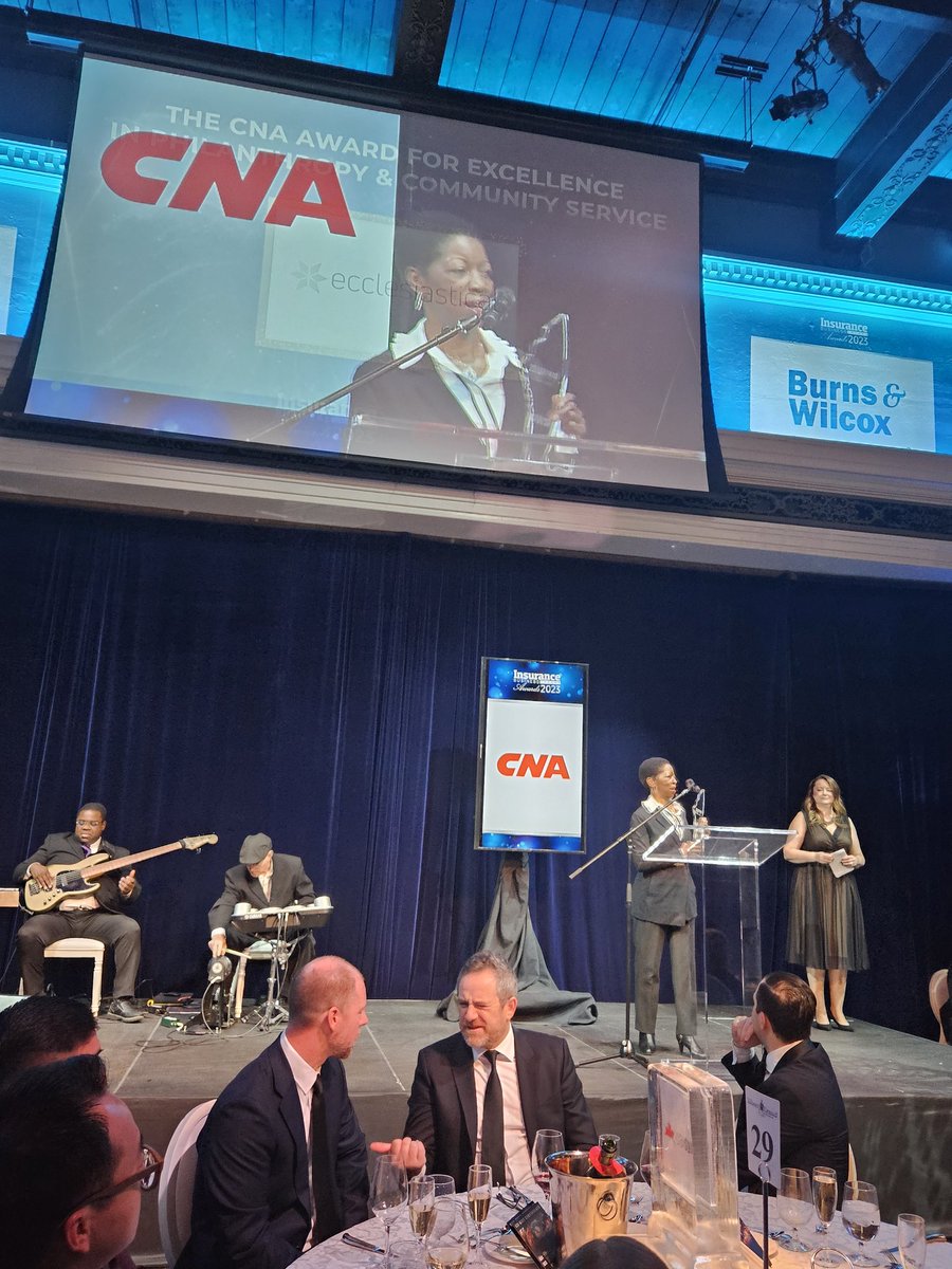 CNA Canada is proud to present <a href="/Ecclesiastical/">Ecclesiastical</a> with the CNA Canada Award for Excellence in  Philanthropy &amp; Community Service! #WeAreCNA  #IBAwardsCA