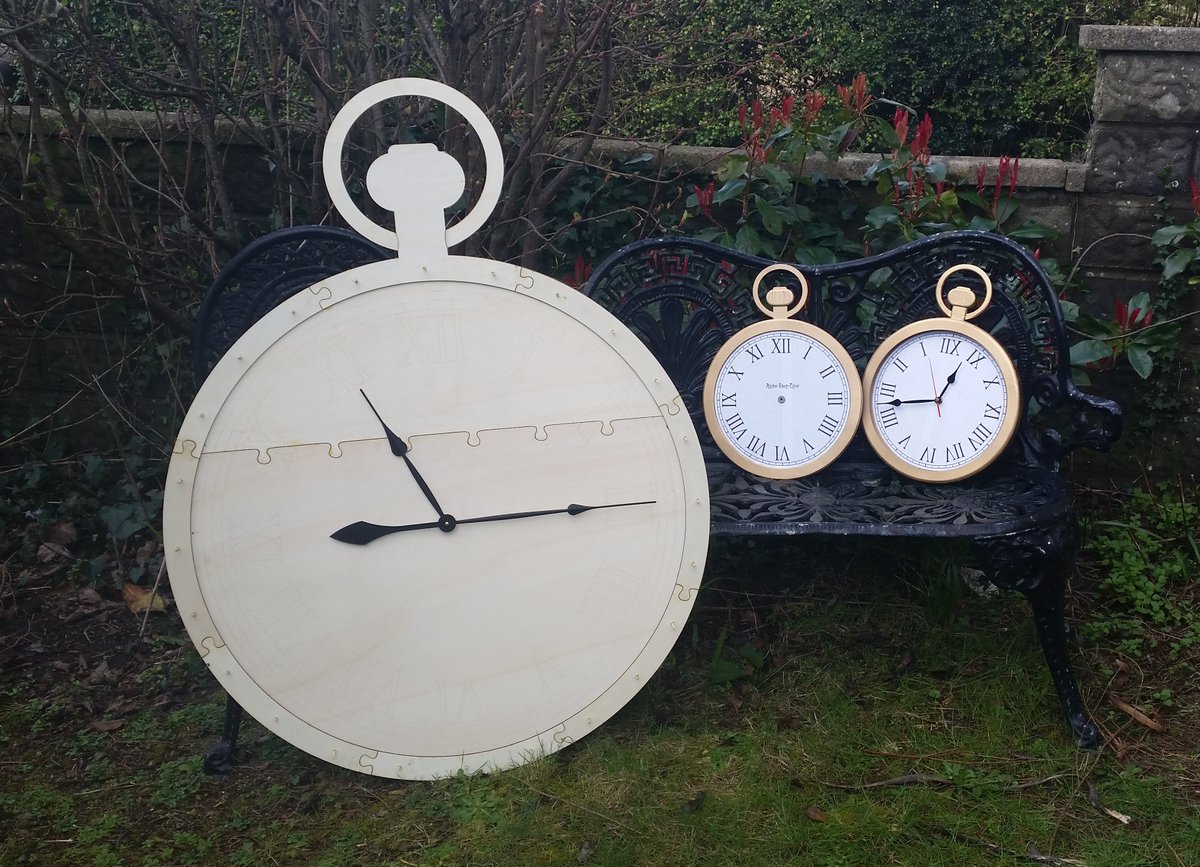 YourLaser's tweet photo. Prop making   – working pocket watches, only bigger. https://t.co/AjryLb6B9U