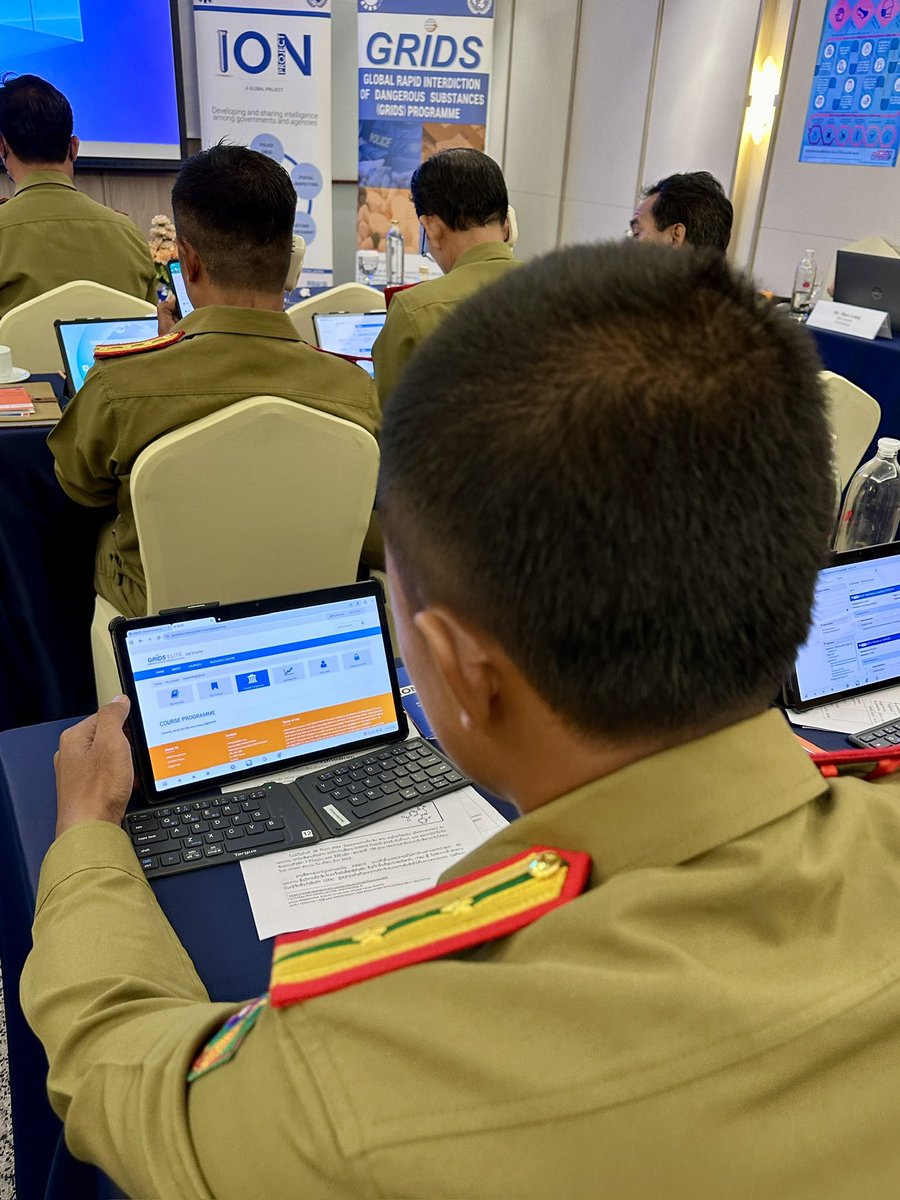LongNguyen5599's tweet photo. Done the 1st training on #IONICS #GRIDS intelligence tool and safe interdiction of #NPS &amp; #synthetic_opioids with active participation of customs and police officers of Lao PDR. Grateful to generous support by @StateINL.

@FumioIto2 @MatthewNiceUN https://t.co/LxYa0ed2rB