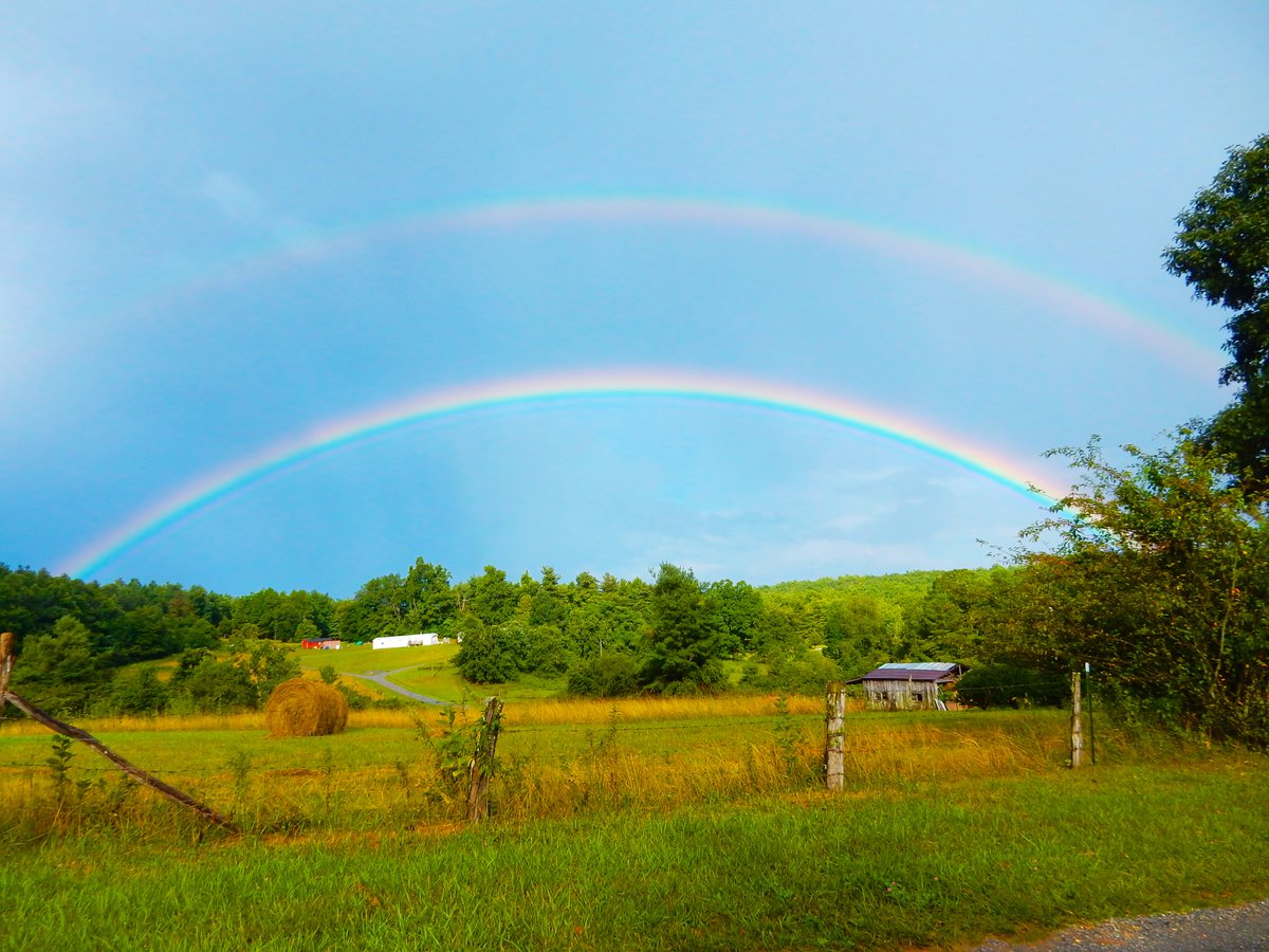 A rainbow from the car window. Just because.