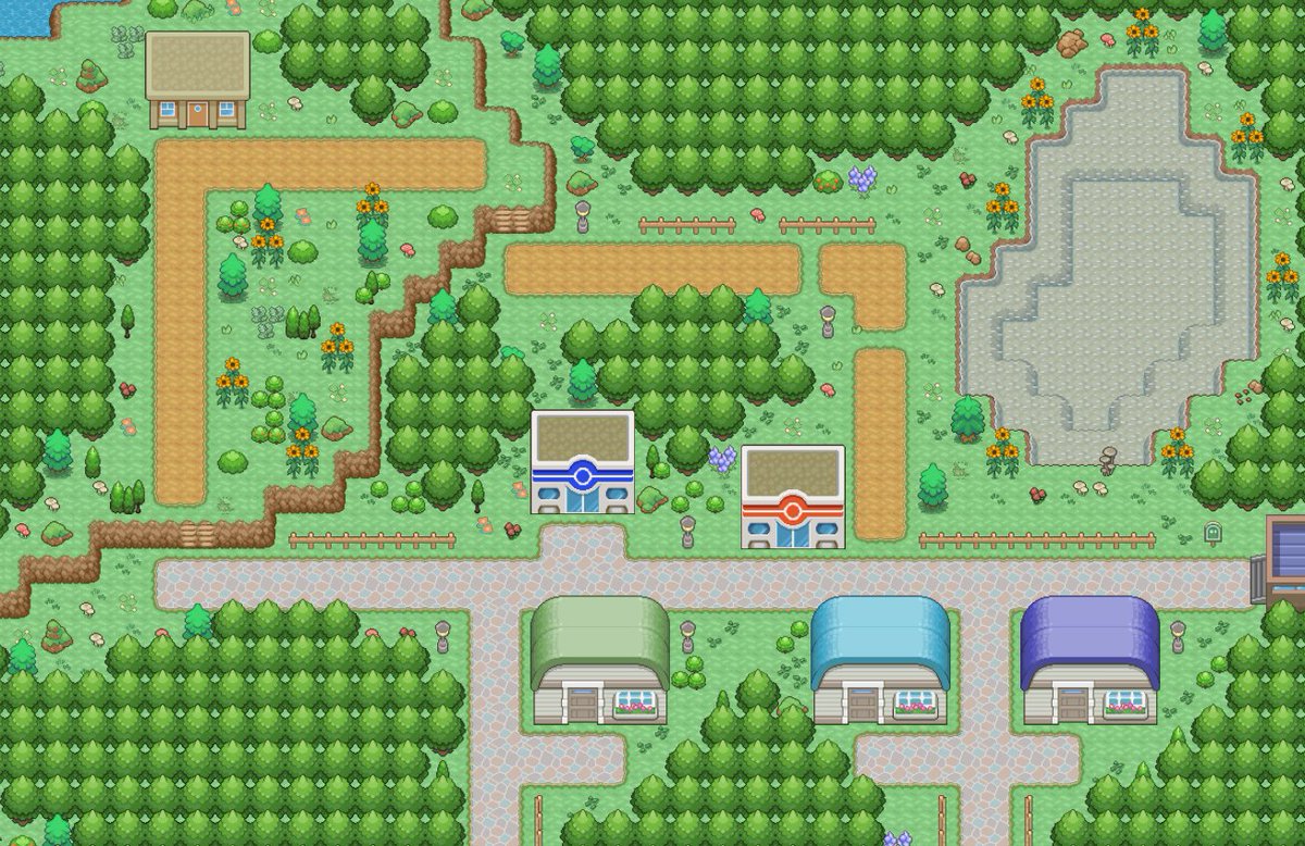 ldcmleo19's tweet photo. He estado trabajando en una pequeña aldea para el juego, como se ve? 

#gamedev #indiegame #fanmade #Pokemon #solodev https://t.co/qdsQ4NPH0k