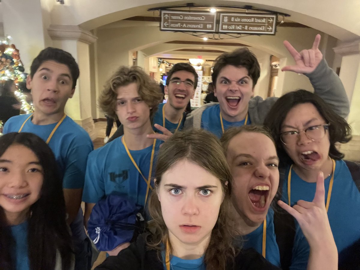 Hebron_Theatre's tweet photo. Funny Side-Up has their game faces on as they head to tomorrow Improv Challenge Semi-Finals! #hpnd #texasthespians #funnysideup #troupe6069 https://t.co/78kpcUyIie