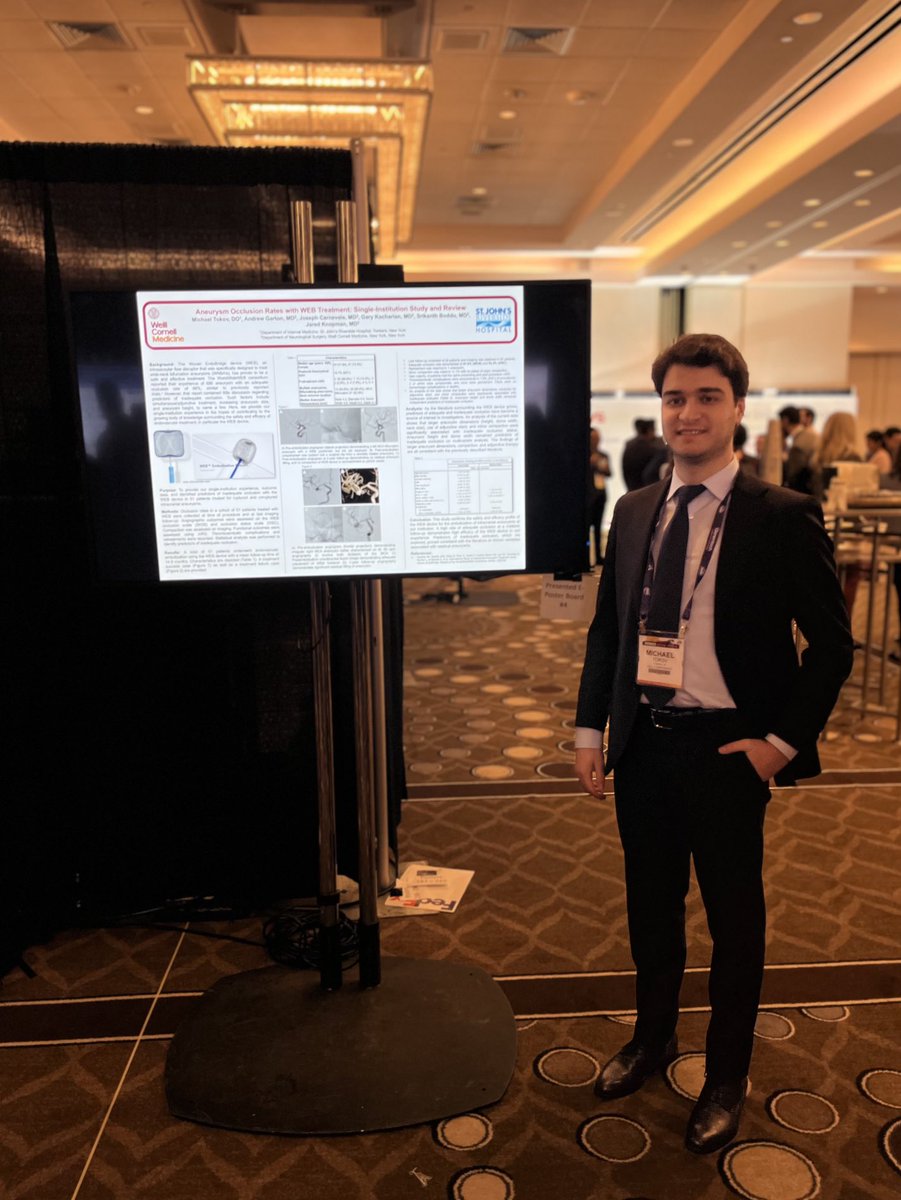 A wonderful first day at #SVIN2023 in Miami! A pleasure to have presented my poster on WEB embolization at ⁦@WCMCBrainSpine⁩. Looking forward to the rest of the conference! ⁦@SVINJournal⁩ ⁦@svinsociety⁩ ⁦@almuftifawaz⁩