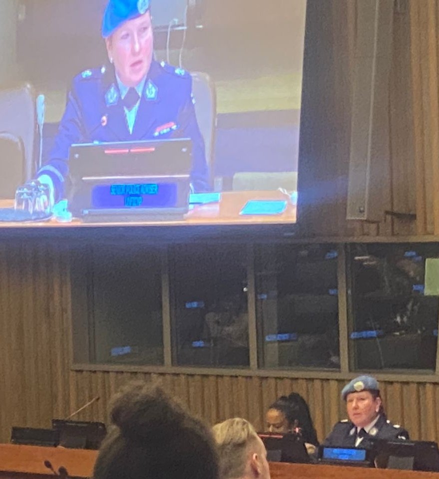 s_koivu's tweet photo. Today I briefed the Special Committee on @UNPeacekeeping Operations on the topic of Strategic and Operational #integration, using @UN_CYPRUS actions as examples. #A4P #C34
#UNPoliceWeek @UNPOL https://t.co/4UdKiKPyDb