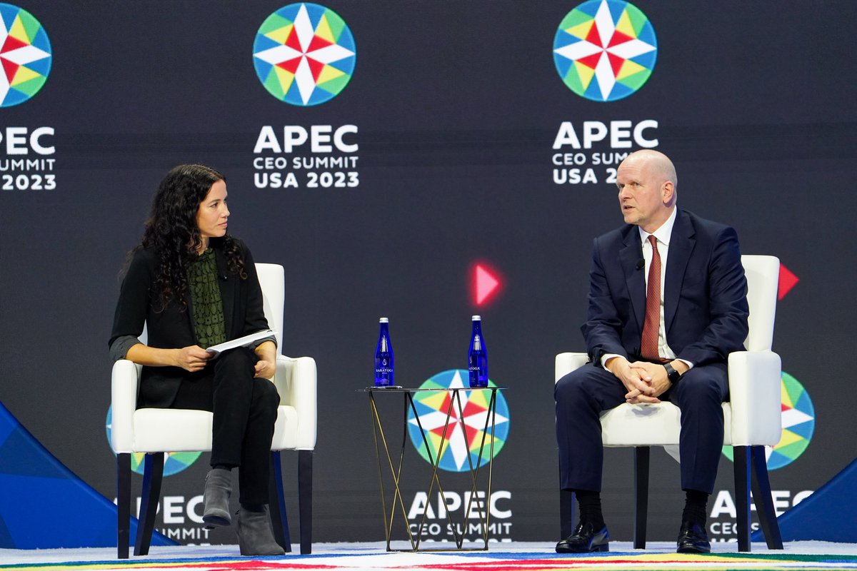This afternoon at the #APECCEOSummitUSA, business leaders discussed  building a more inclusive world and emphasizing the importance of innovation for progress.

Keep following along here for more updates. #USAPEC2023