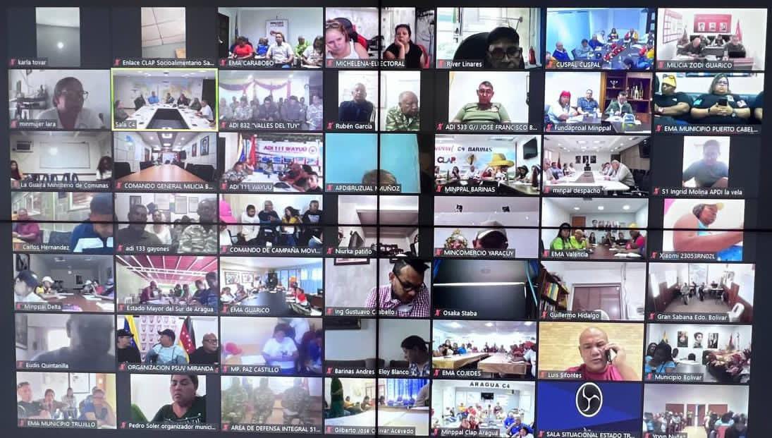 pinfantea's tweet photo. En en videoconferencia de Venezuela Toda, afinando detalles para el simulacro electoral de este domingo #19Nov.

La invitación es para que tod@s l@s venezolan@s participemos el próximo domingo en el simulacro electoral del Referendo Consultivo en defensa de Nuestro Esequibo. ‼️ https://t.co/tnQsGmYrtw