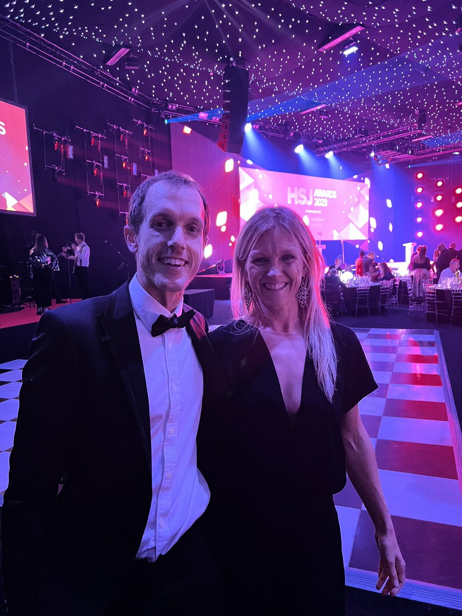 Wasn’t our night to win but felt the goosebumps of all the amazing innovation in this room tonight - felt proud to be part of it to represent the efforts and passion of all our teams working for better care 💜 #HSJAwards @HSJ_Awards