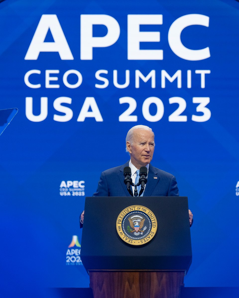 My challenge for all of us in APEC is to measure success not by the bottom lines on our balance sheet – but by the lives we lift up and the potential we unleash.

Let’s build a global economy where everyone has a chance to succeed and workers get a share of the value they create.