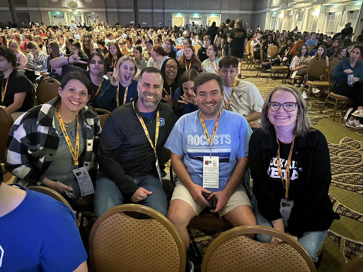 beta_rockvale's tweet photo. Rockvale BETA sponsors…and some silly BETAs behind them! @RockvaleHigh_TN @nationalbeta #betacon24 https://t.co/491OHG7o9Z