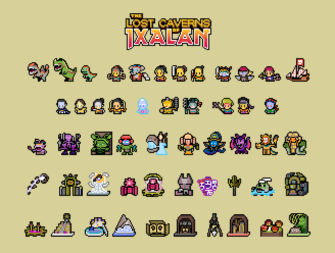 maguchi_tweet's tweet photo. イクサラン伝説まとめ
描いてない伝説キャラいたら教えてください

#ドット絵 #pixelart #MTGIxalan https://t.co/2roAABoi5p