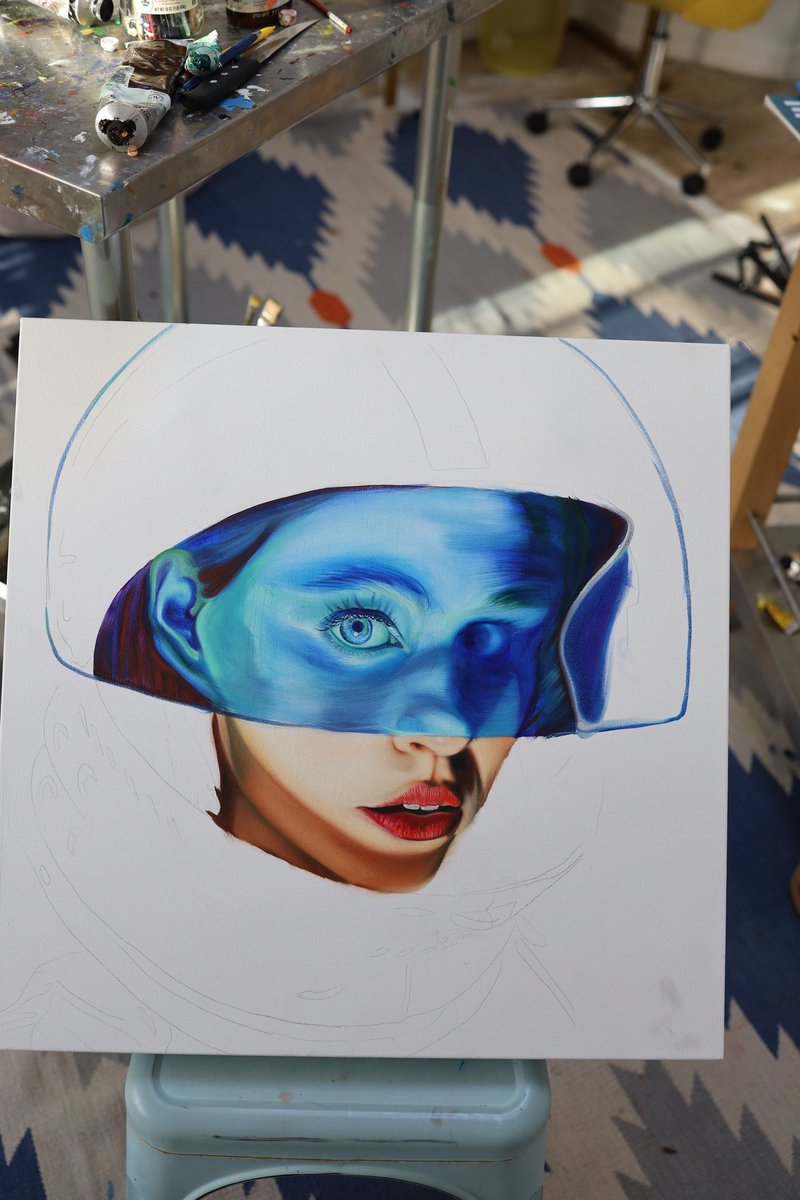 allygrounds's tweet image. My attempt at painting “abstract”…