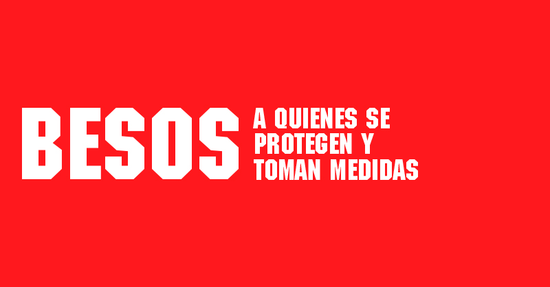 sanidadgob's tweet photo. Frente al VIH y otras ITS:
►Besos a la prueba del VIH
►Besos al uso del preservativo
►Besos a quienes se protegen y toman medidas
►Besos a las personas con VIH a las que hemos negado besos
#BesosYMásBesos