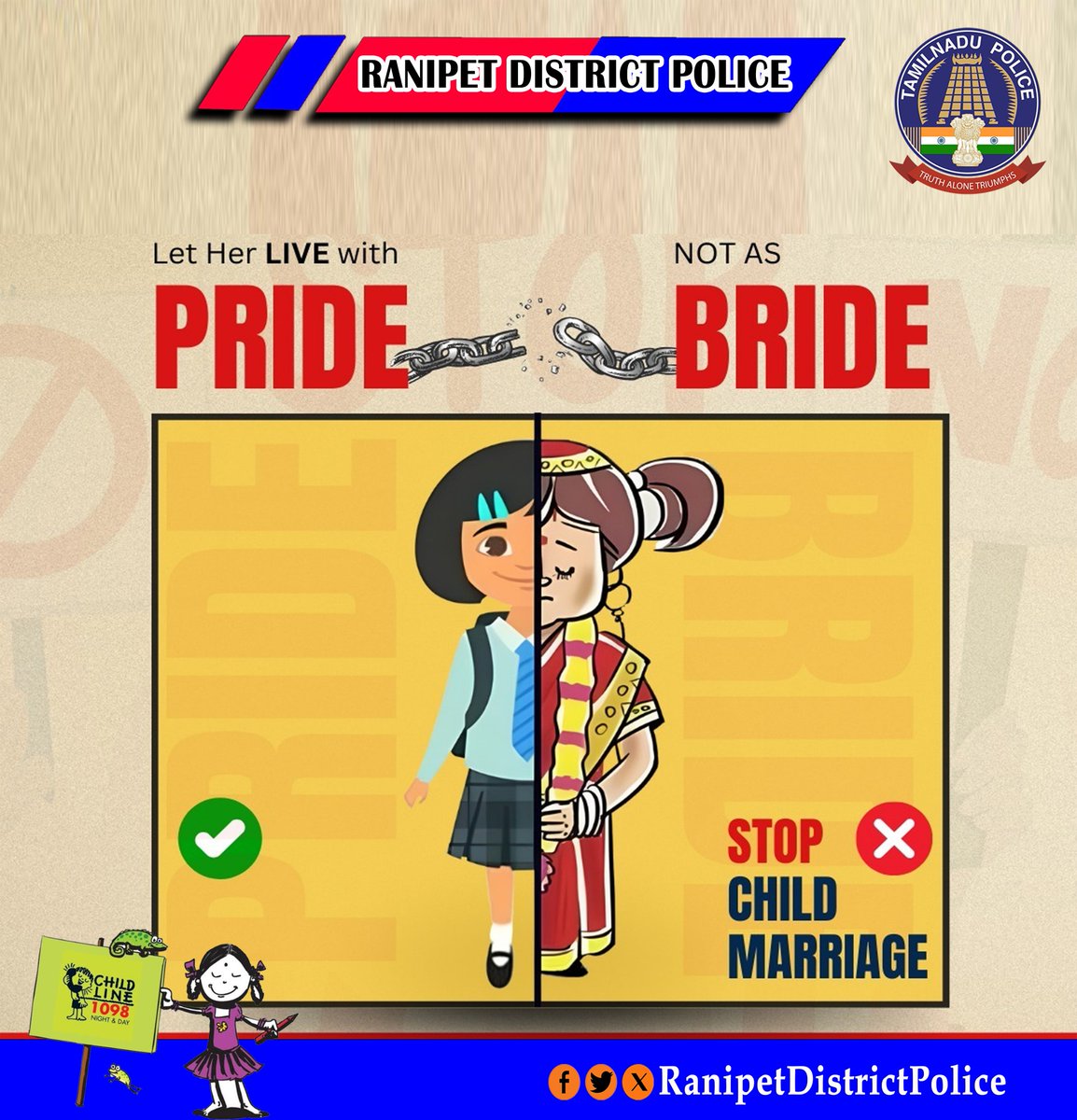 RanipetP's tweet photo. #smcranipet
#ranipetdistrictpolice
#igpnorthzone
#vellorerangepolice
#tnpolice
#tnpoliceofficial #chilhelpline #dial1098 #stopchildmarriage #ranipet #childeducation #dial100 #ranipetpolice #rpt #childaware @tnpoliceoffl @Northzone_smc @Vellorerangepolice https://t.co/hgK2rSuNZg