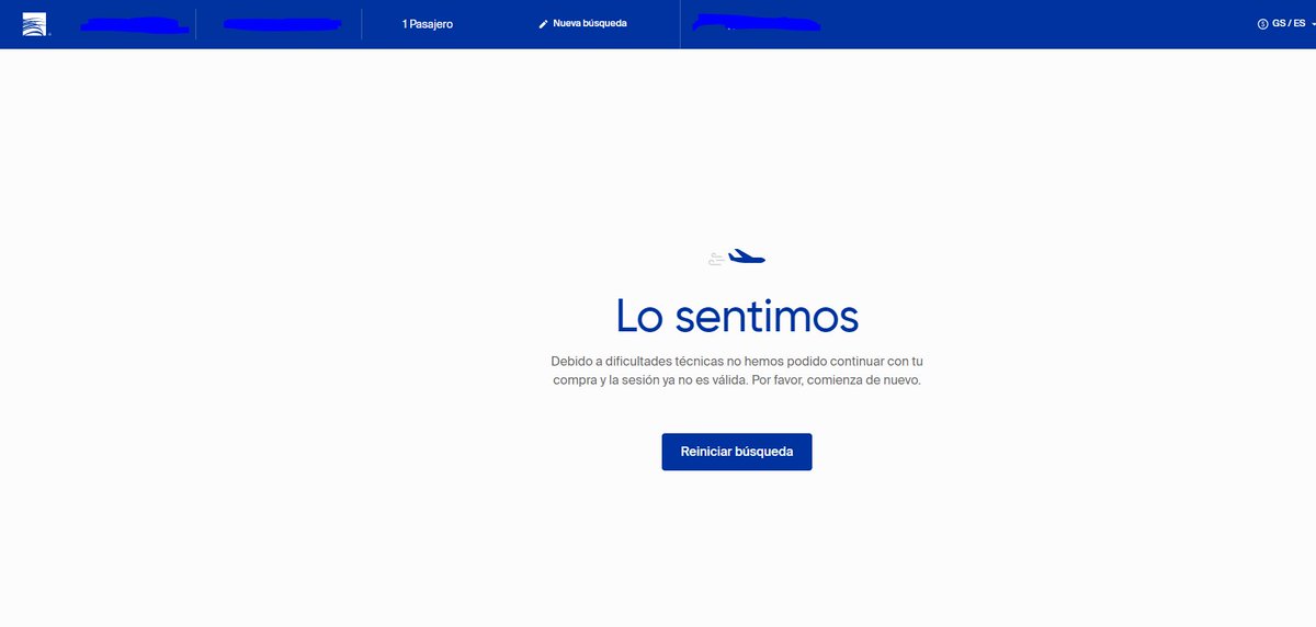 _Naya_410's tweet photo. Hello @CopaAirlines this error keeps appearing whenever I try to go to the payment section after selecting a flight. Please, fix this, I've tried with both app and website.. not working. 

Hola Copa, por favor solucionar esos problemas tecnicos, muchos tenemos vuelos urgentes. https://t.co/SiH3HR3JS4