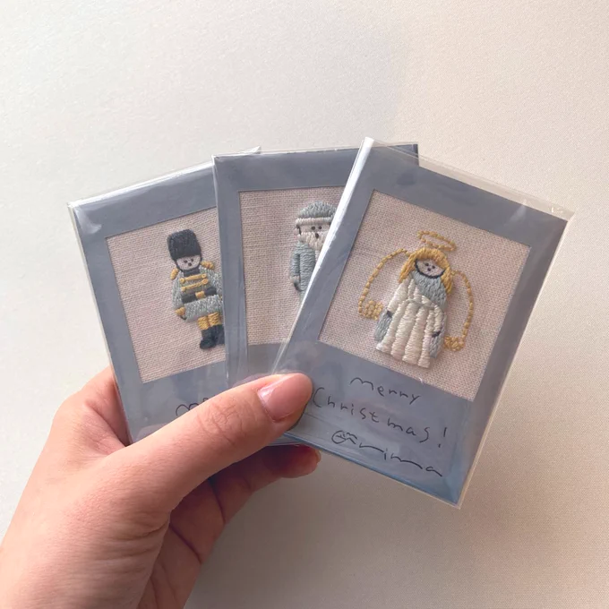 こちらのサイン入り刺繍カードを3名の方にプレゼントします今月のキットにランダムで入れていただくので、会員の方はチェックしてみてくださいね!※11/21日までにご入会頂いた新規の方も対象になります! 