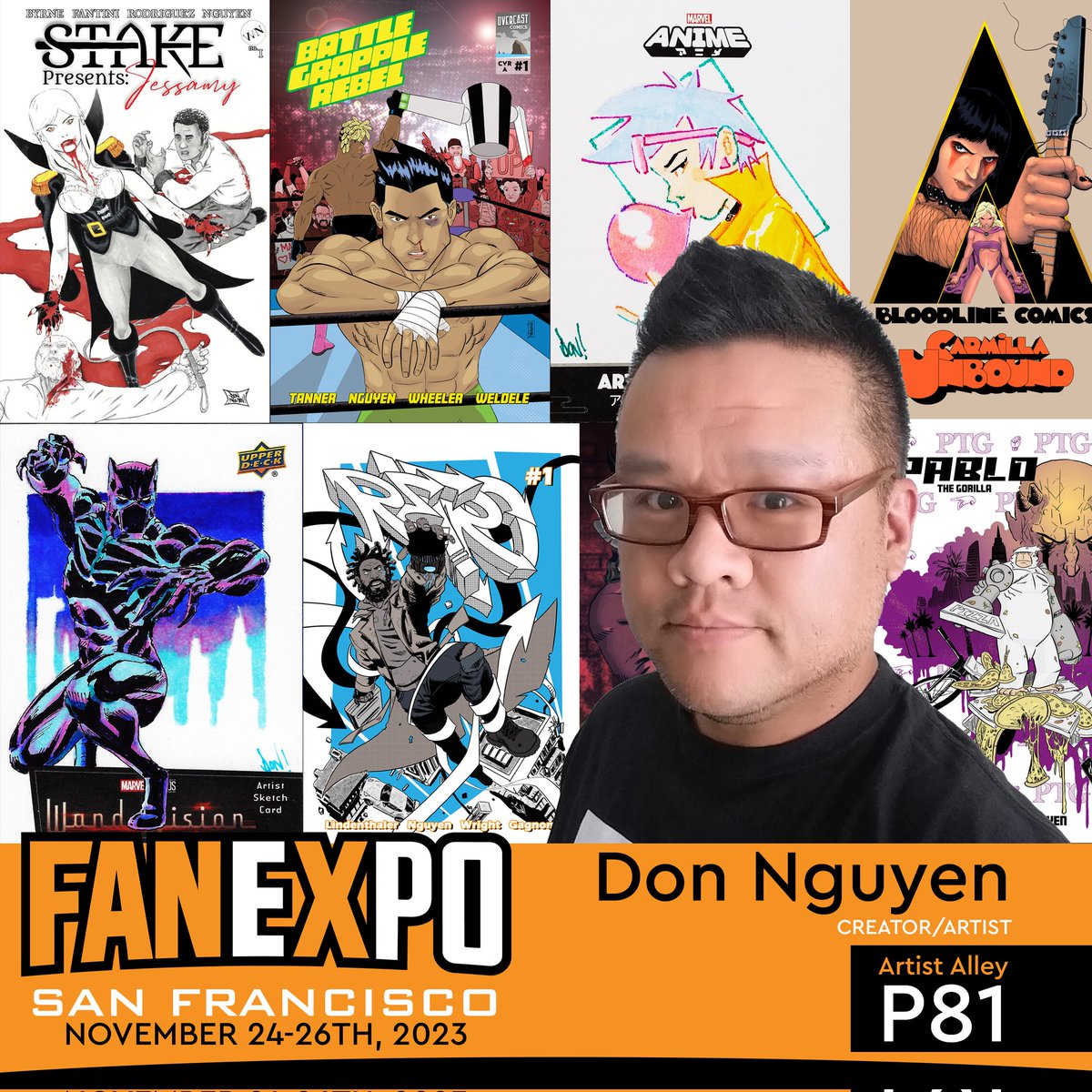 Find me at @fanexposf along with some great people in artist alley Black Friday through Cyber Sunday! #SF #SanFran #comics For #FanExpoSF TIX: fanexpohq.com/fanexposanfran…