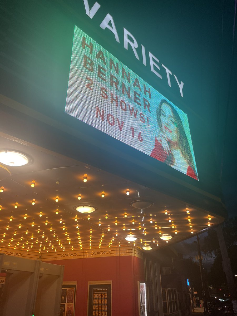 barbieteddi's tweet photo. I hate when people try to force themselves into comedy shows…. Thanks for not feeding into every comment this lady made tonight @HannahBerner https://t.co/3kCnp8No6A