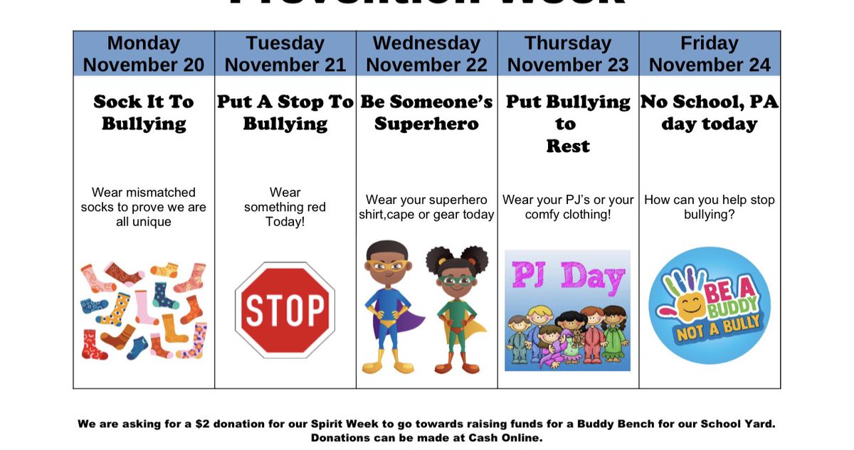 Anti-Bullying Awareness Week is happening!! <a href="/SetonWildcats/">SETON DPCDSB</a> <a href="/DPCDSBSchools/">Dufferin-Peel Catholic District School Board</a>