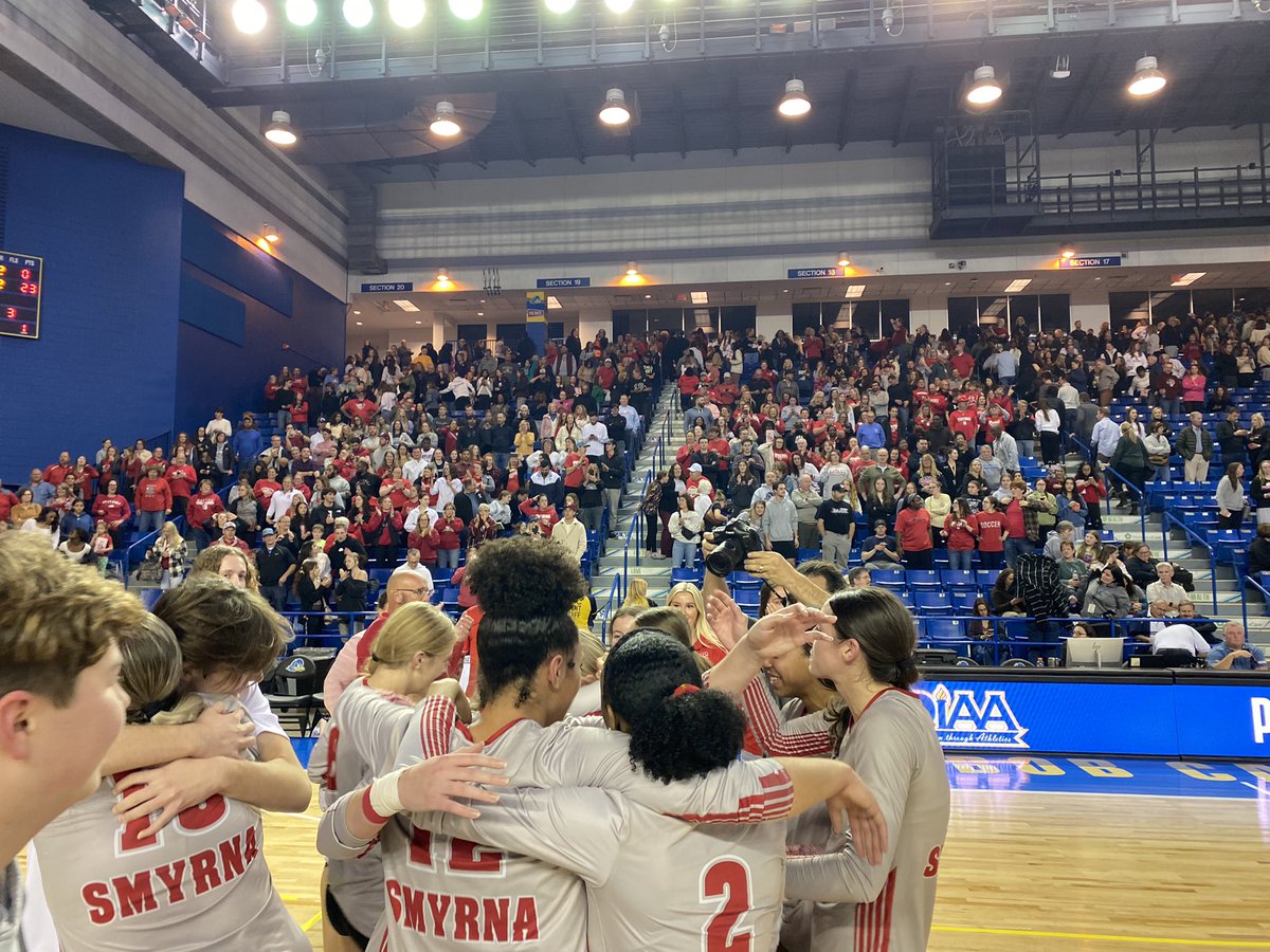 BrandonBossert's tweet photo. For the first time - the Henlopen Conference has a girls volleyball championship!

Congrats to Smyrna! #delhs https://t.co/lb5vmrP6xl