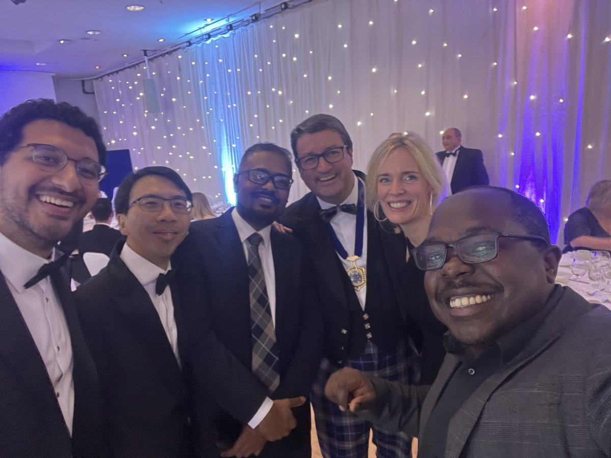 ochiengmd's tweet photo. Great evening with @PRCSEd today! Thanks for the time you have for #SASLC doctors! Greatly committed to supporting the majority of the surgical workforce in the coming years! @RCSEd @memukadam @LasithaSamarak3 @PZ_Yang @drrickaz https://t.co/EbZB8muIeV