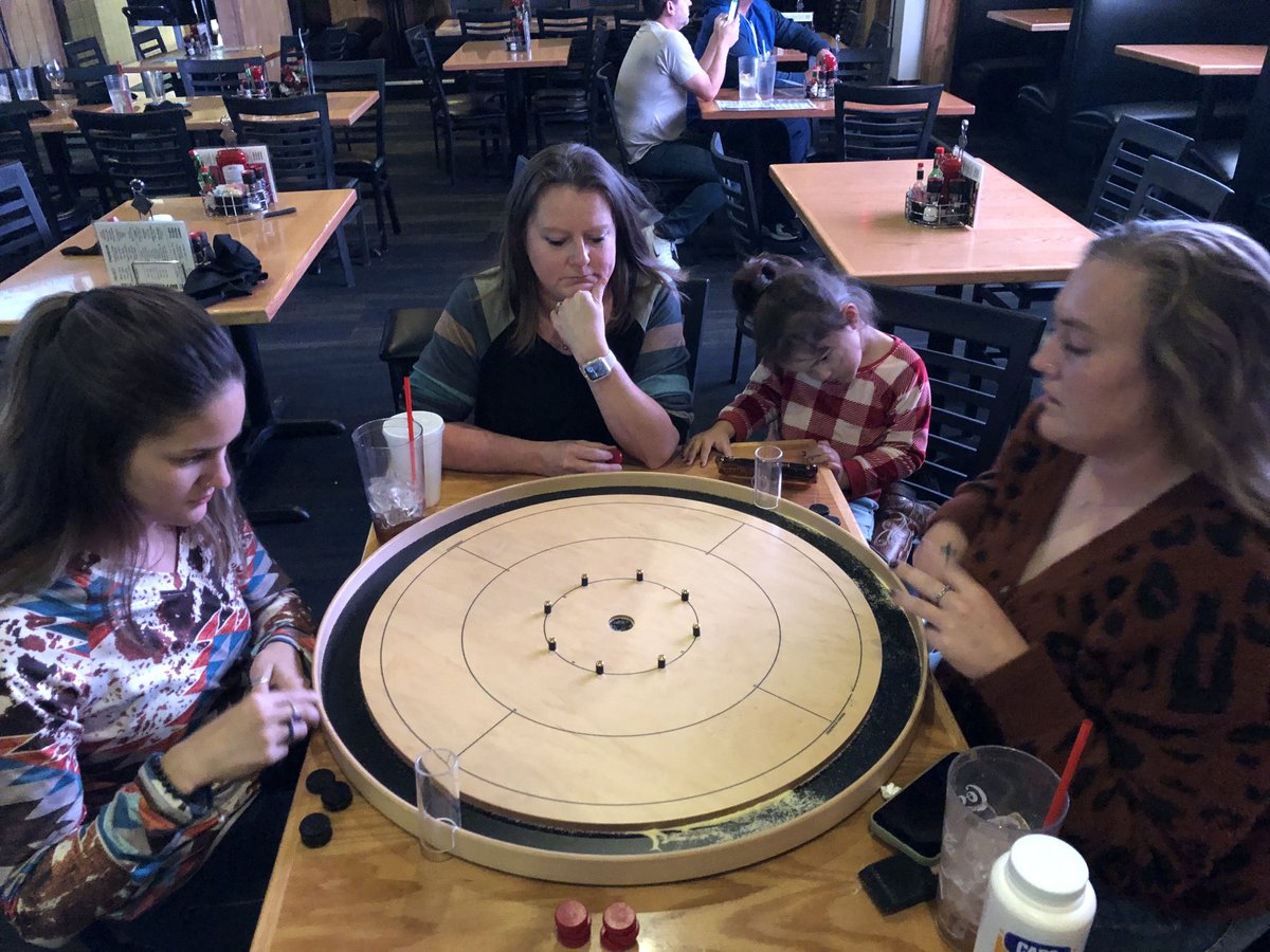 ExtraPintDallas's tweet image. New venue was a success, and it was great seeing everyone!  We hope to be back.  #crokinole