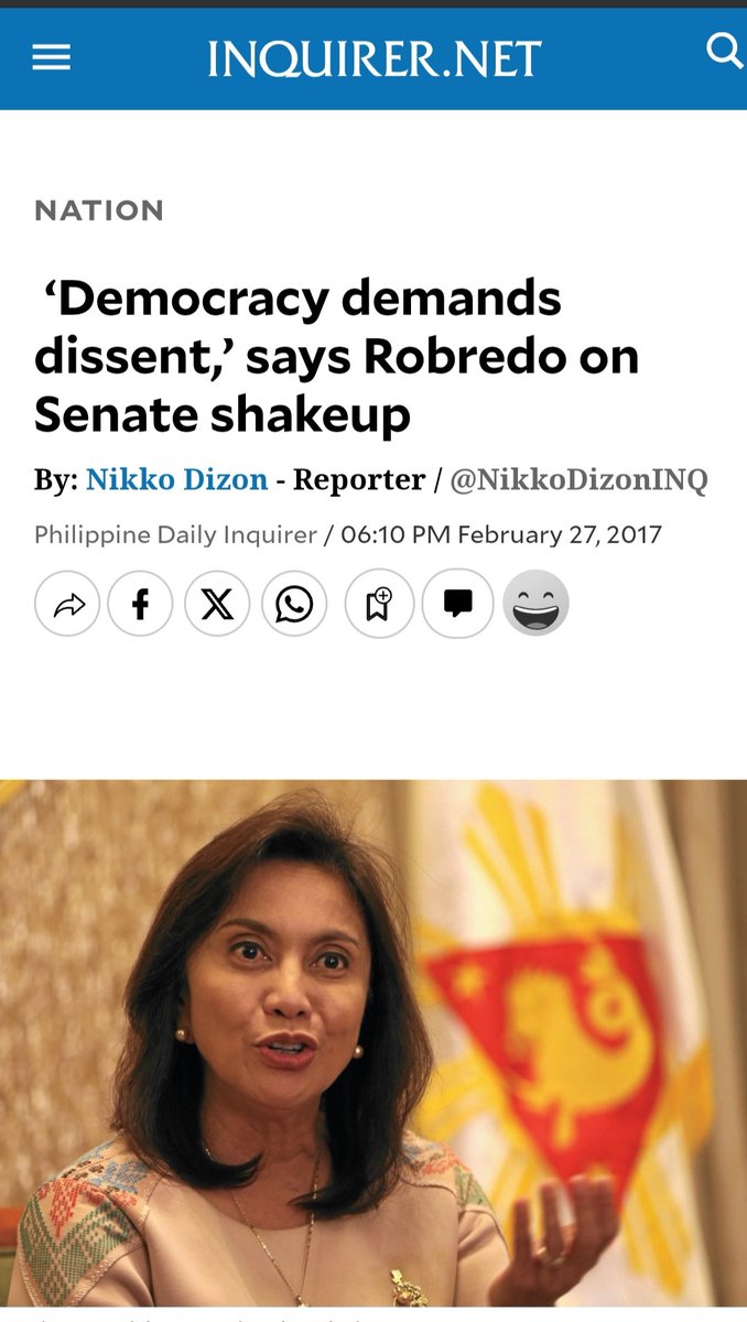 Rodrigo Duterte echoing a line first used by Leni Robredo back in 2017 is the second funniest thing I've seen today.

The first is Duterte projecting himself as a champion of free speech and democracy.