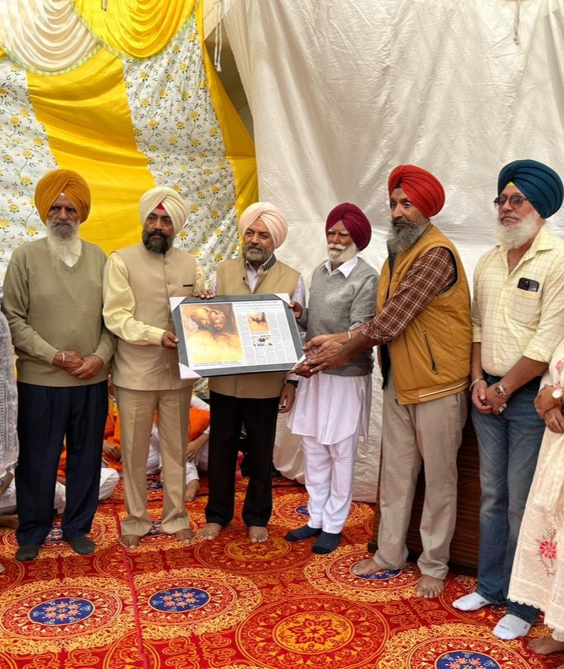 Bhattihsingh's tweet photo. @UKinChandigarh @UKDefenceIndia @UKinIndia @FCDOGovUK Only One Commemoration Event in Punjab at Our Village Remembering Our Great Grandfather Hav Kala Singh 45th Rattray's Sikhs, WW1 Martyr on 105th Martyrdom Anniversary. Maj Gen Balwinder Singh Chhina VSM Retd was Chief Guest . #RemembranceDay 105th #Armistice 2023. https://t.co/UFeXeGrQRT