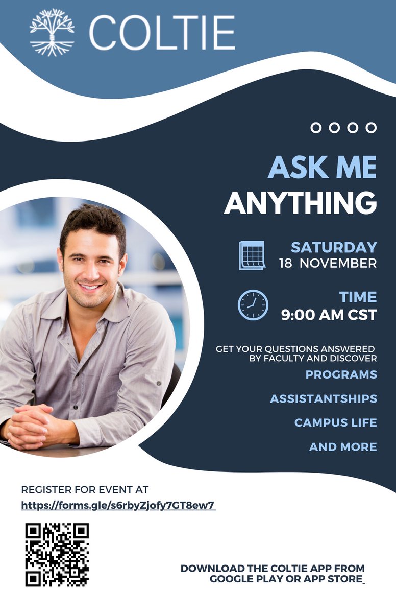 Applying to graduate school?
Don't miss this opportunity to connect with top faculty members from leading graduate programs!
Join our Ask Me Anything (AMA) session on Saturday, November 18, from 9 AM - 10 AM CST.