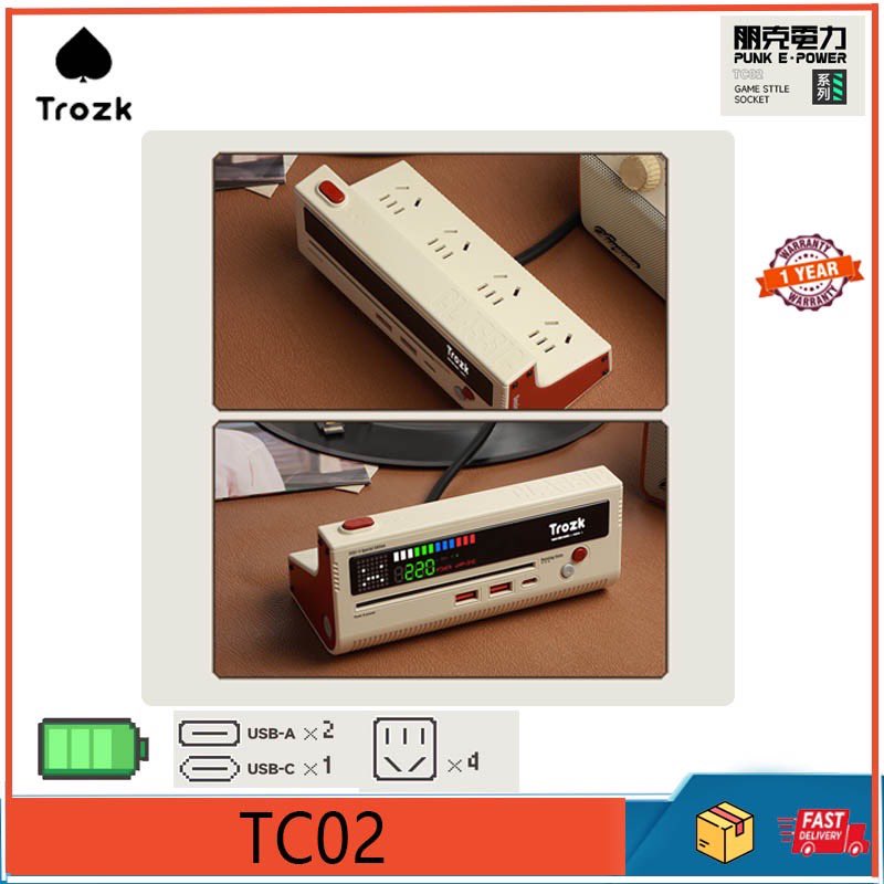 เข้ามาตรวจสอบ Trozk TC02 รางปลั๊กไฟ 20W สีแดง สีขาว usb สําหรับเล่นเกม ในราคา ฿1,480 ที่ช้อปปี้เลยตอนนี้! shope.ee/2VR9osdHXO