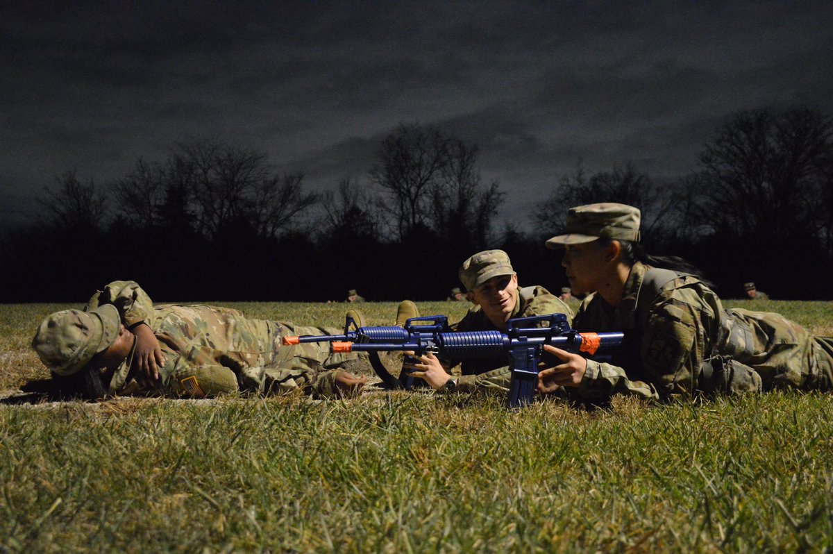 Our Cadets learned low crawl, high crawl, hand and arm signals along with reacting to contact drills and squad movement techniques.

📷CDT Shuffett

#3BDE #3bdearmyrotc #3rdbrigadearmyrotc #leaderswanted #armyrotc #rotcproud #armyrotcscholarship #usarmy