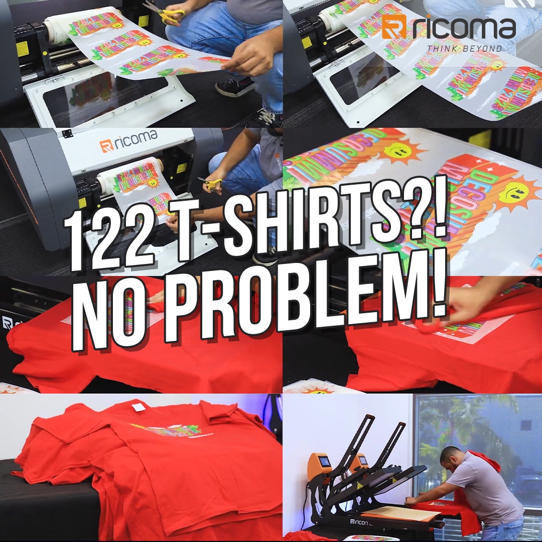 Do you want to know how to print apparel in bulk like the pros? 

Watch the video now

l8r.it/XxCp

#RicomaGlobal #Embroidery #EmbroideryMachine #MachineEmbroidery #Ricoma # #DTF #DTFprinter #tshirt  #Embroiderybusiness #customapparel #appareldecorators