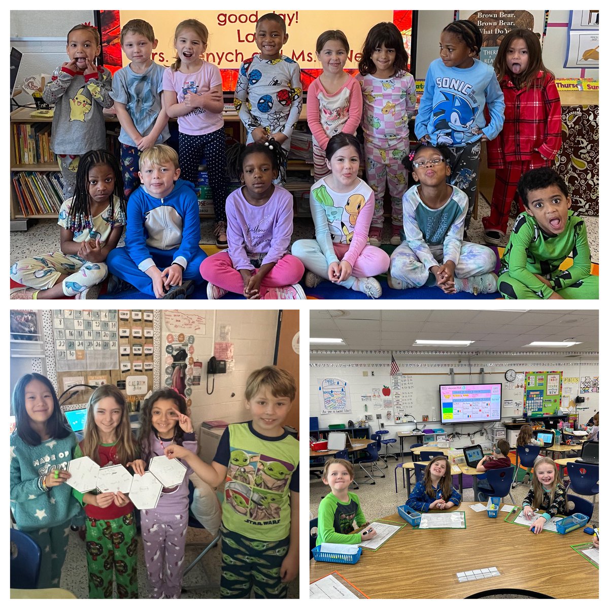 We are rocking SCA Spirit Week with fun hair, pajamas, and besties! 🎉🎉🎉 #pembrokeunity <a href="/BethBianchi/">Beth Bianchi</a> <a href="/Mrs_StephLopez/">Stephanie Lopez</a> <a href="/amwetmore/">Amie Wetmore</a>