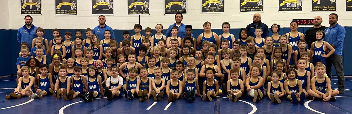 WoosterWrC's tweet image. Introducing the ‘23-‘24 Wooster youth wrestling team! With over 100 wrestlers registered, it is by far our biggest team ever! Can’t wait to watch everyone compete this year!