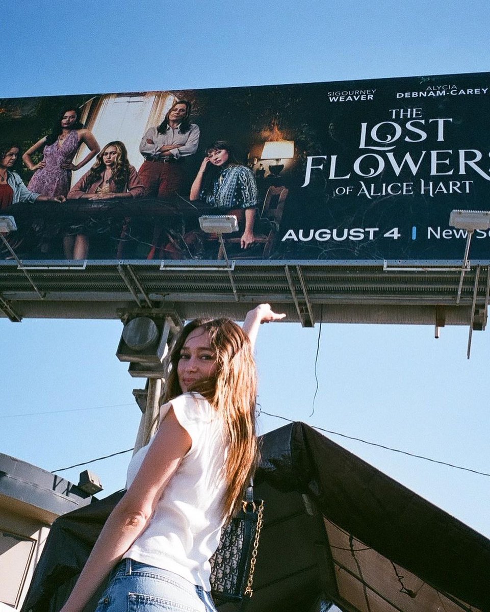 theDebnamNews's tweet photo. “Billboard in LA 🥹
#thelostflowersofalicehart” — Alycia via her IG https://t.co/6QqxeZnJ79