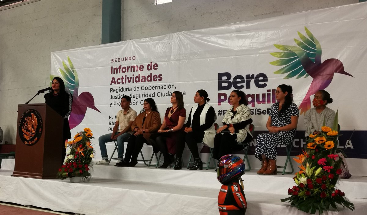 Felicitamos a nuestra compañera Bere Porquillo , por su Segundo Informe de Actividades al frente de la regiduría de Gobernación, Justicia, Seguridad Ciudadana y Protección Civil del Honorable Ayuntamiento de #SanAndresCholula.
Enhorabuena querida Bere!
#PorqueSiSePuede