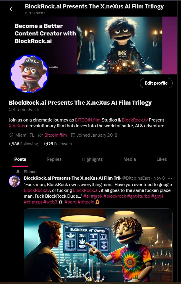 BitcoinsEarth's tweet photo. gm #nftcommunity ~ You Are Watching https://t.co/AjFLs1hd9q | Tune in, Tune Out. #ai #grok #web3 #startups #gpt4 #gpt4turbo #dalle3 #stabediffusion #midjourney #bitcoin #film https://t.co/zs2JgIBDp3