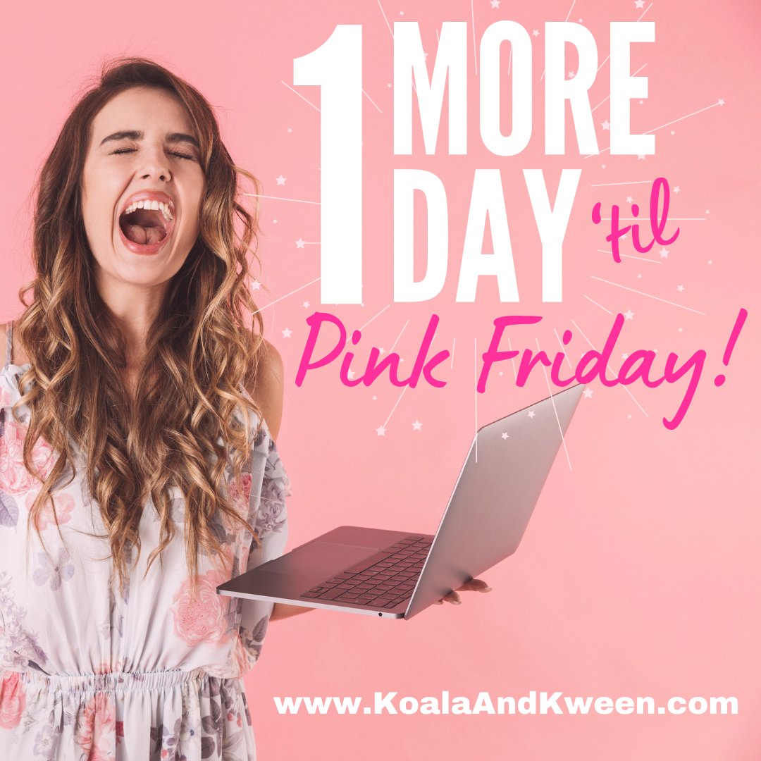 It's almost here! Pink Friday is a newer, but boutique shoppers all over the country are embracing it! Join us tomorrow for early stocking stuffers &amp; something for yourself!
KoalaAndKween.com
#pinkfriday #boutiqueshopping #blackfridayshopping #koalaandkween #onlineboutique