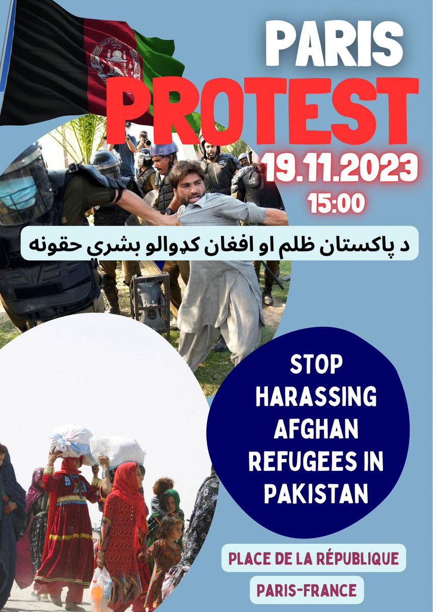 Date: 19.11.2023
Time: 15:00

#PTMEU #ParisProtest  #AfghanRefugeesInPakistan
#StopHarrasingAfghansRefugees