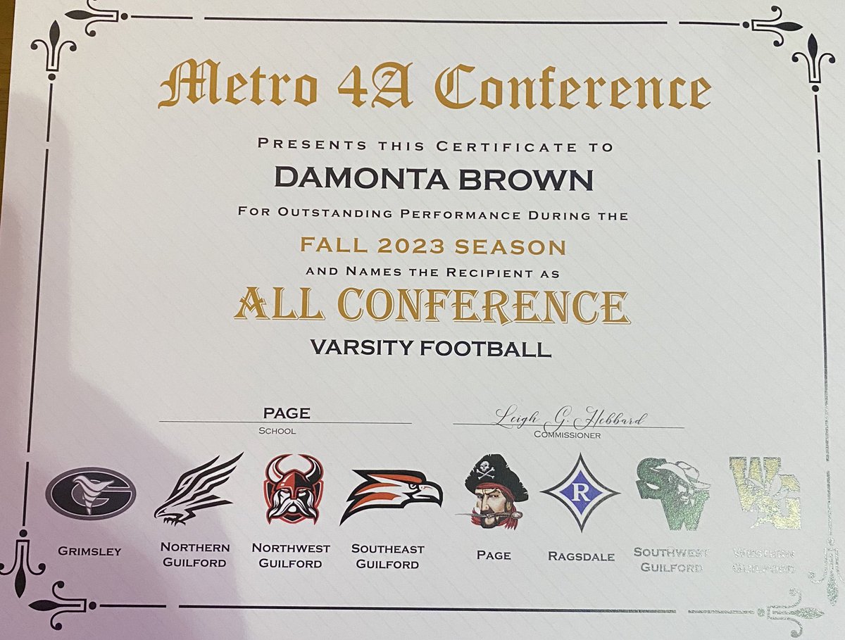 Thanks to Page Football for a great senior season all love🏴‍☠️
<a href="/PagePiratesFB/">Page Pirates Football</a> 
<a href="/RecruitPageATH/">Recruit Page Football 🏴‍☠️</a> 
67 tackles 
2.5 sacks
hudl.com/v/2LP9X0