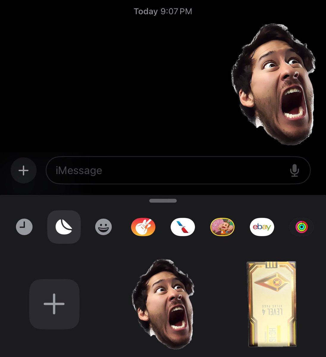 NitoRPG's tweet photo. @markiplier @MatPatGT Thanks for the sticker, Mark https://t.co/faa7UoIfsa